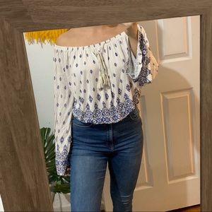 Off the shoulder baggy top